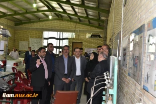 بازدید ریاست دانشگاه ملی مهارت، هیئت همراه و دکتر معظمی، عضو هیئت امنای دانشگاه از آموزشکده پسران گلپایگان
 4